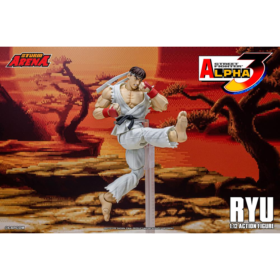 [Preventa 2 Abierta] Street Fighter Alpha 3 Storm Arena Ryu 1/12 Scale Action Figure (Restock) 4