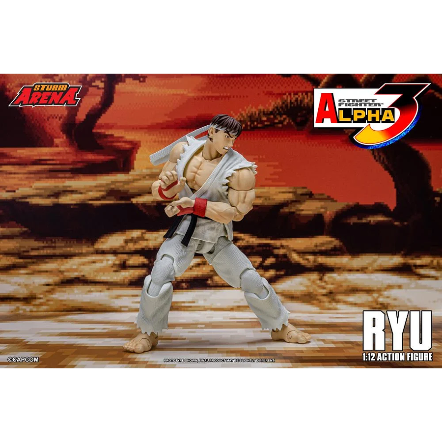 [Preventa 2 Abierta] Street Fighter Alpha 3 Storm Arena Ryu 1/12 Scale Action Figure (Restock) 16