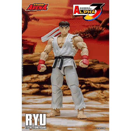 [Preventa 2 Abierta] Street Fighter Alpha 3 Storm Arena Ryu 1/12 Scale Action Figure (Restock)