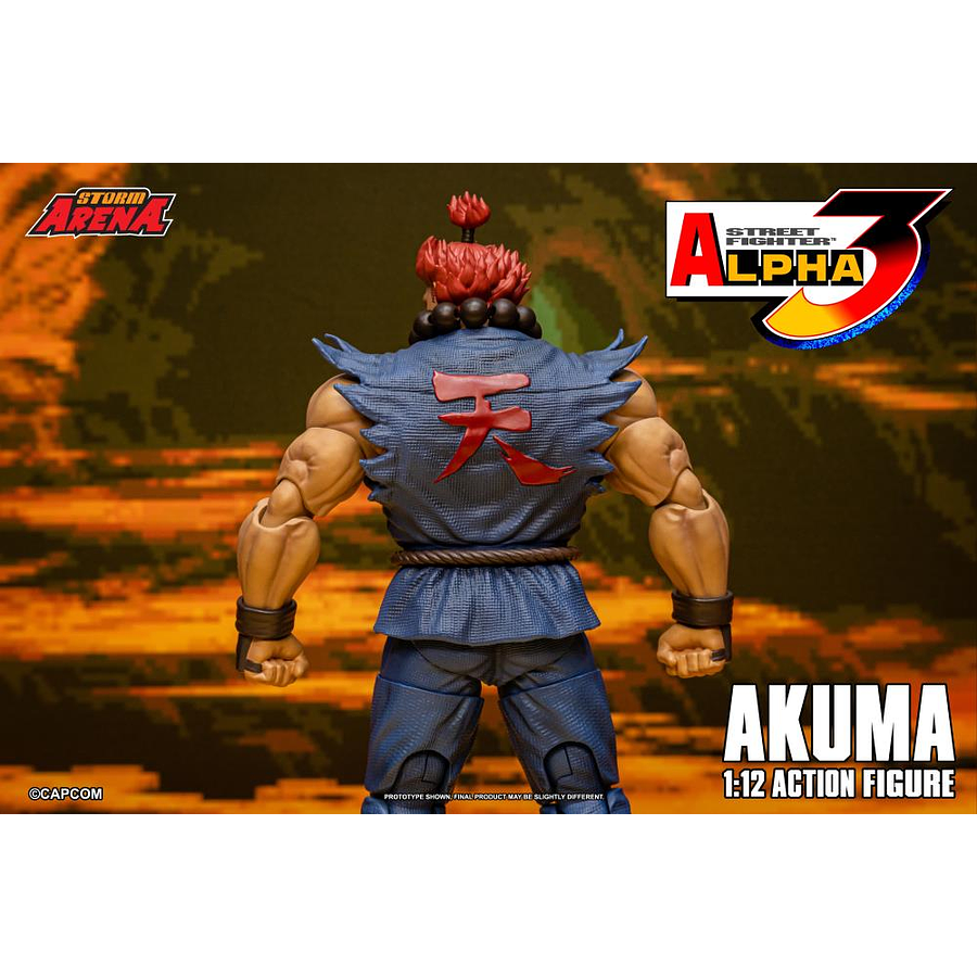 [Preventa Abierta] Street Fighter Alpha 3 Storm Arena Akuma 1/12 Scale Action Figure 12
