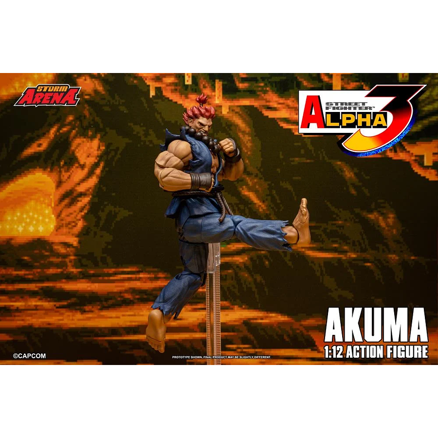 [Preventa Abierta] Street Fighter Alpha 3 Storm Arena Akuma 1/12 Scale Action Figure 18