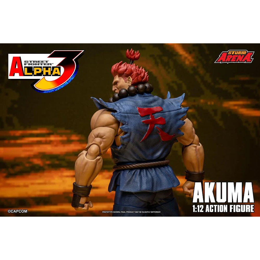 [Preventa Abierta] Street Fighter Alpha 3 Storm Arena Akuma 1/12 Scale Action Figure 14