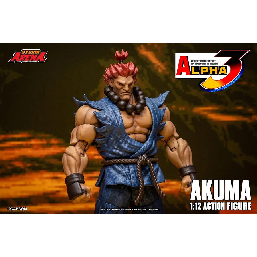 [Preventa Abierta] Street Fighter Alpha 3 Storm Arena Akuma 1/12 Scale Action Figure 3
