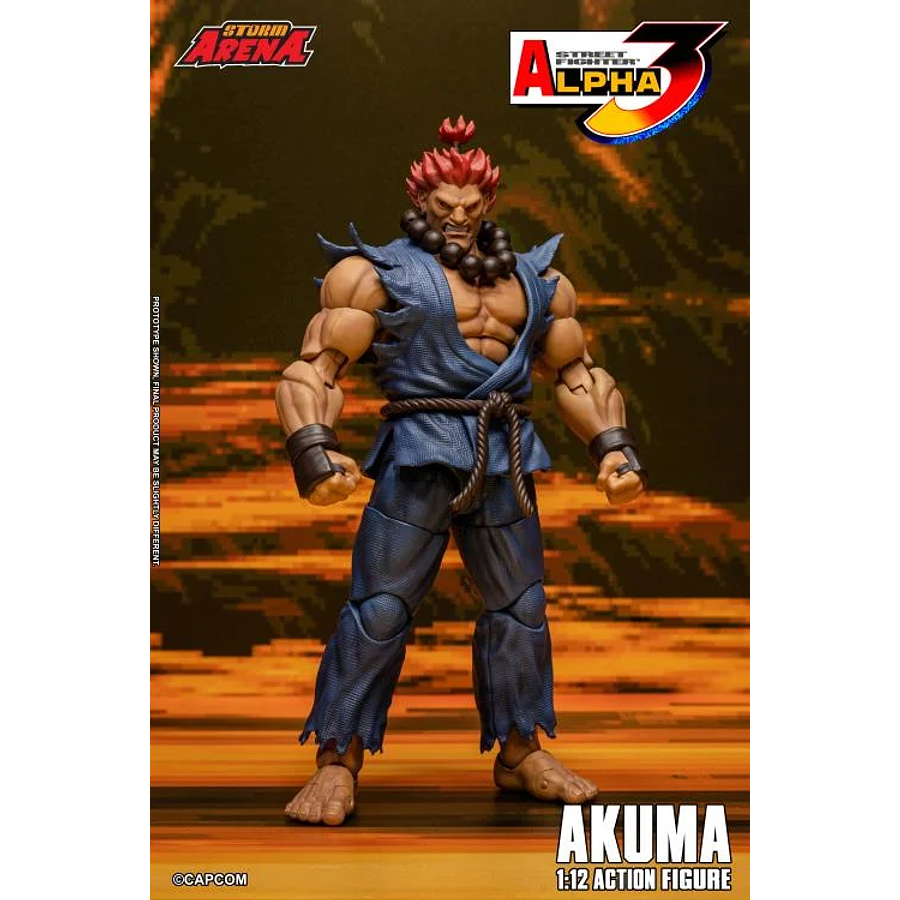 [Preventa Abierta] Street Fighter Alpha 3 Storm Arena Akuma 1/12 Scale Action Figure 1