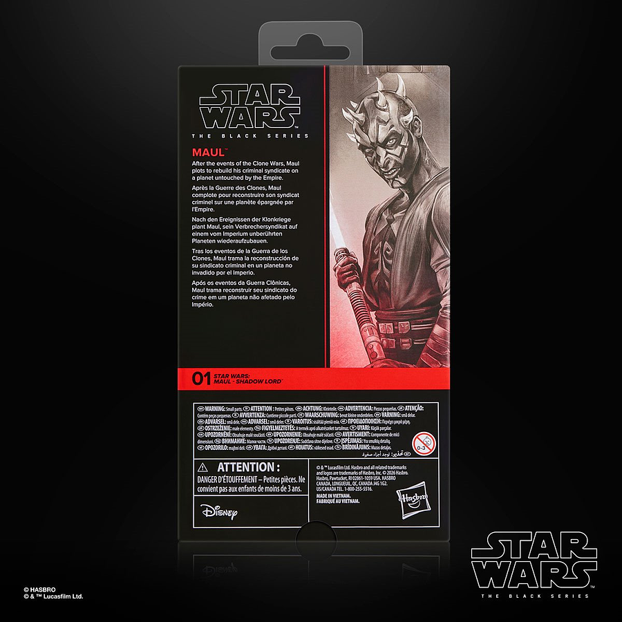 [Preventa Abierta] Star Wars: The Black Series Maul (Maul- Shadow Lord) Action Figure 12