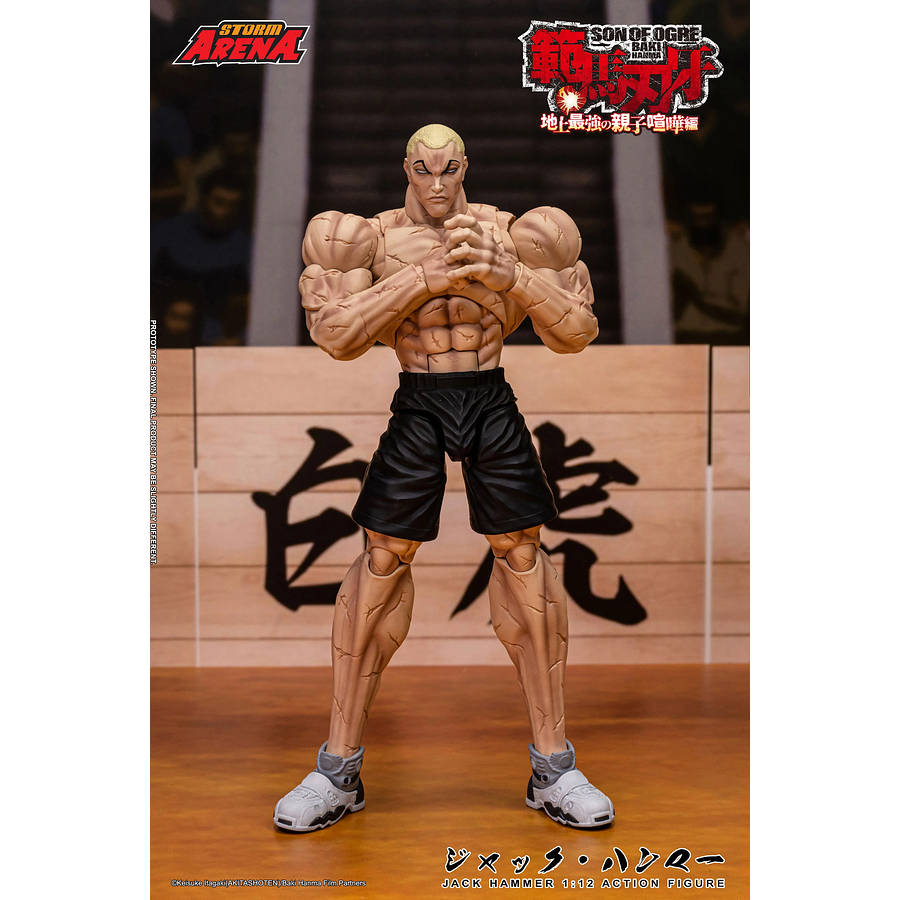 [Preventa Abierta] Baki Hanma: Son of Ogre Storm Arena Jack Hammer 1/12 Scale Action Figure 3
