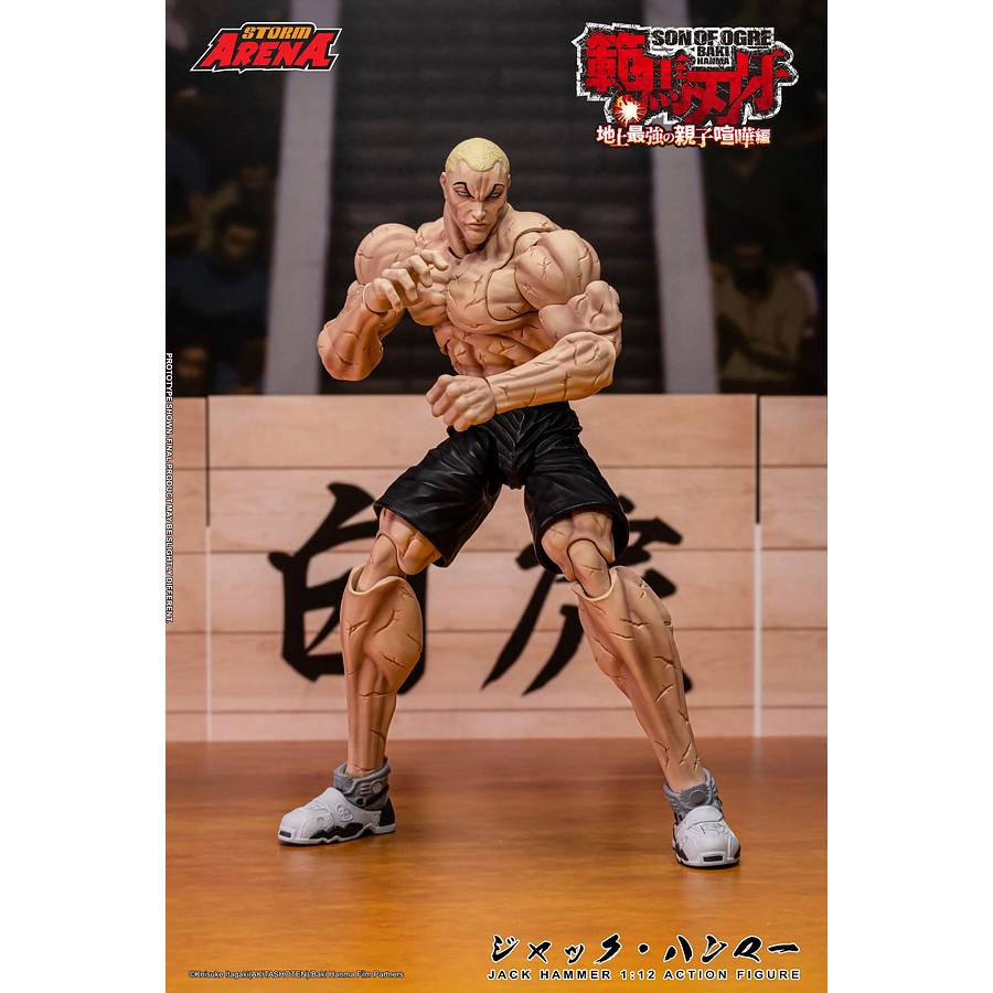 [Preventa Abierta] Baki Hanma: Son of Ogre Storm Arena Jack Hammer 1/12 Scale Action Figure 5