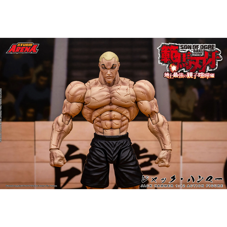 [Preventa Abierta] Baki Hanma: Son of Ogre Storm Arena Jack Hammer 1/12 Scale Action Figure 6