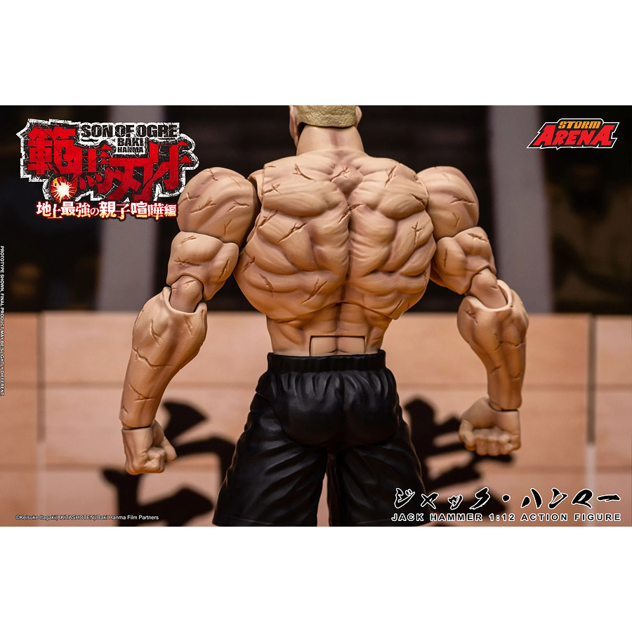 [Preventa Abierta] Baki Hanma: Son of Ogre Storm Arena Jack Hammer 1/12 Scale Action Figure 8