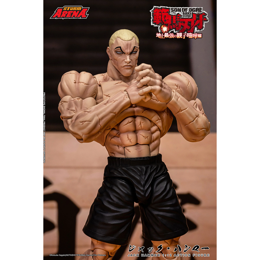 [Preventa Abierta] Baki Hanma: Son of Ogre Storm Arena Jack Hammer 1/12 Scale Action Figure 9