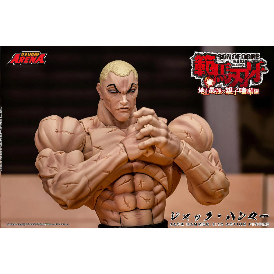 [Preventa Abierta] Baki Hanma: Son of Ogre Storm Arena Jack Hammer 1/12 Scale Action Figure 10
