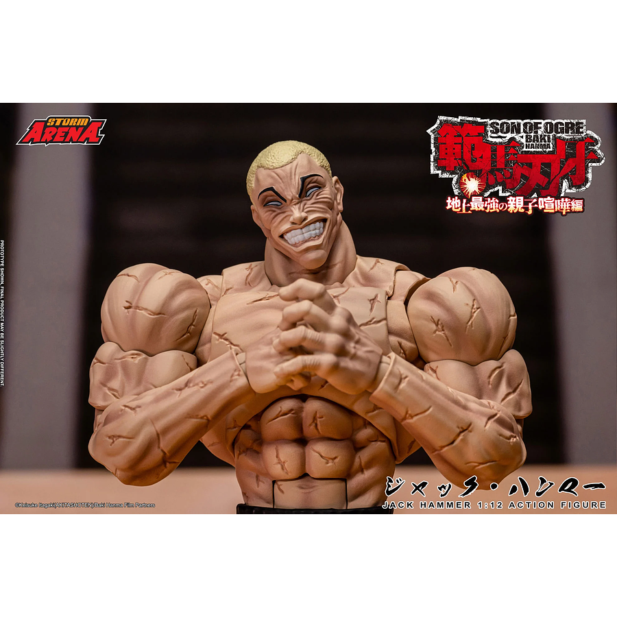 [Preventa Abierta] Baki Hanma: Son of Ogre Storm Arena Jack Hammer 1/12 Scale Action Figure 11