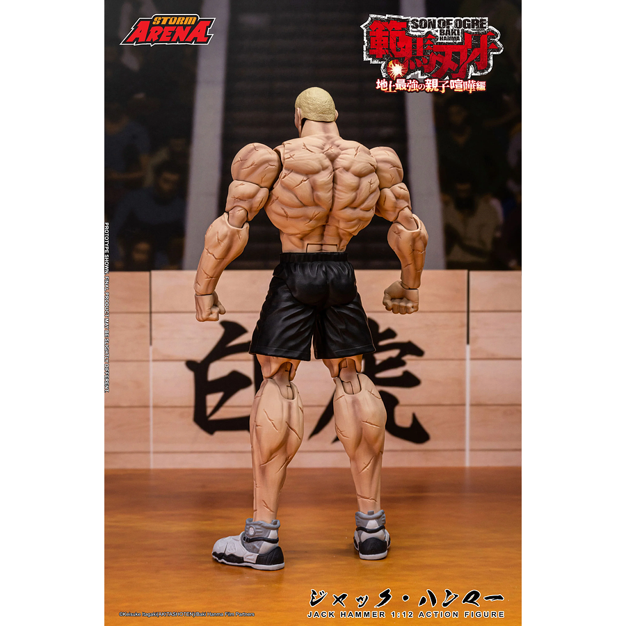 [Preventa Abierta] Baki Hanma: Son of Ogre Storm Arena Jack Hammer 1/12 Scale Action Figure 12