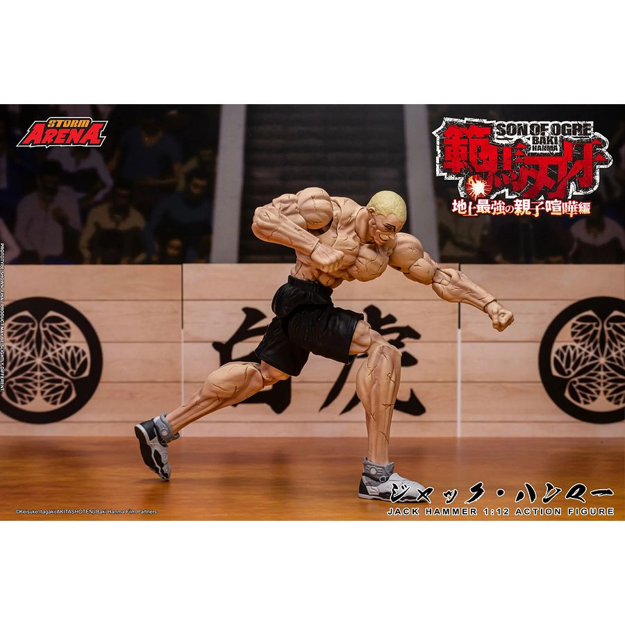 [Preventa Abierta] Baki Hanma: Son of Ogre Storm Arena Jack Hammer 1/12 Scale Action Figure 13