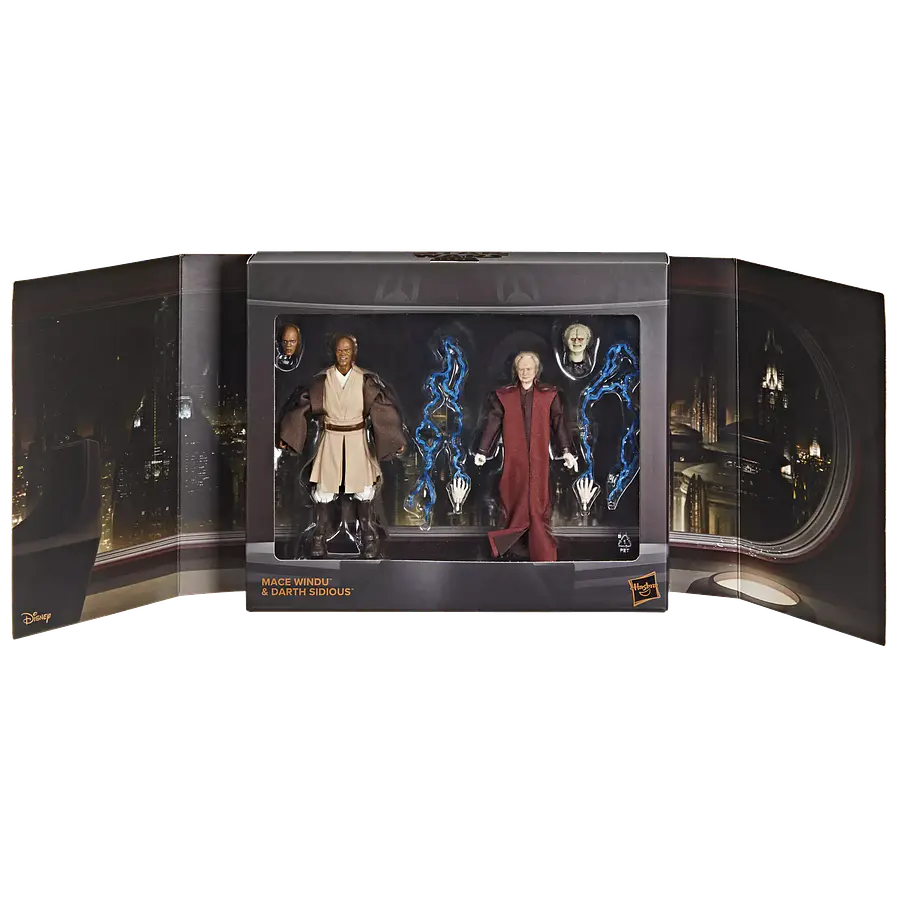 Star Wars The Black Series Mace Windu & Darth Sidious (Exclusive) 3