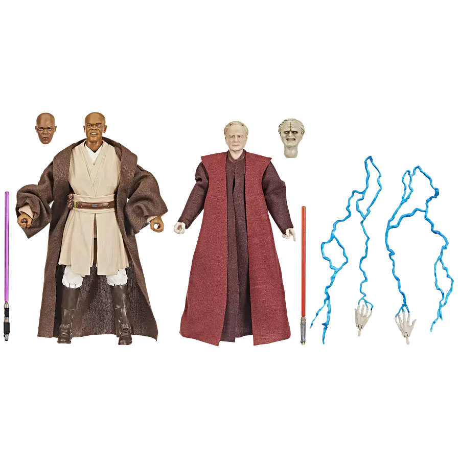 Star Wars The Black Series Mace Windu & Darth Sidious (Exclusive) 5