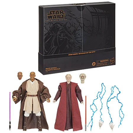 Star Wars The Black Series Mace Windu & Darth Sidious (Exclusive)