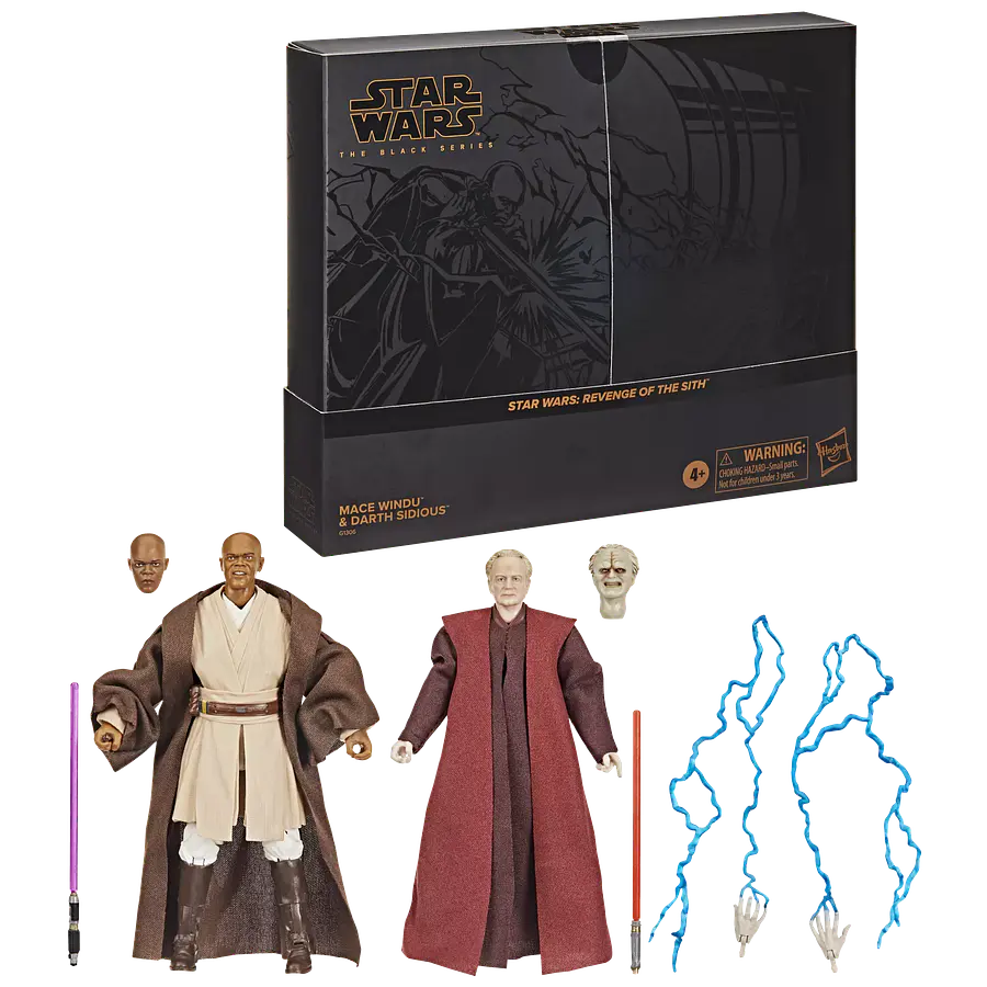 Star Wars The Black Series Mace Windu & Darth Sidious (Exclusive) 1