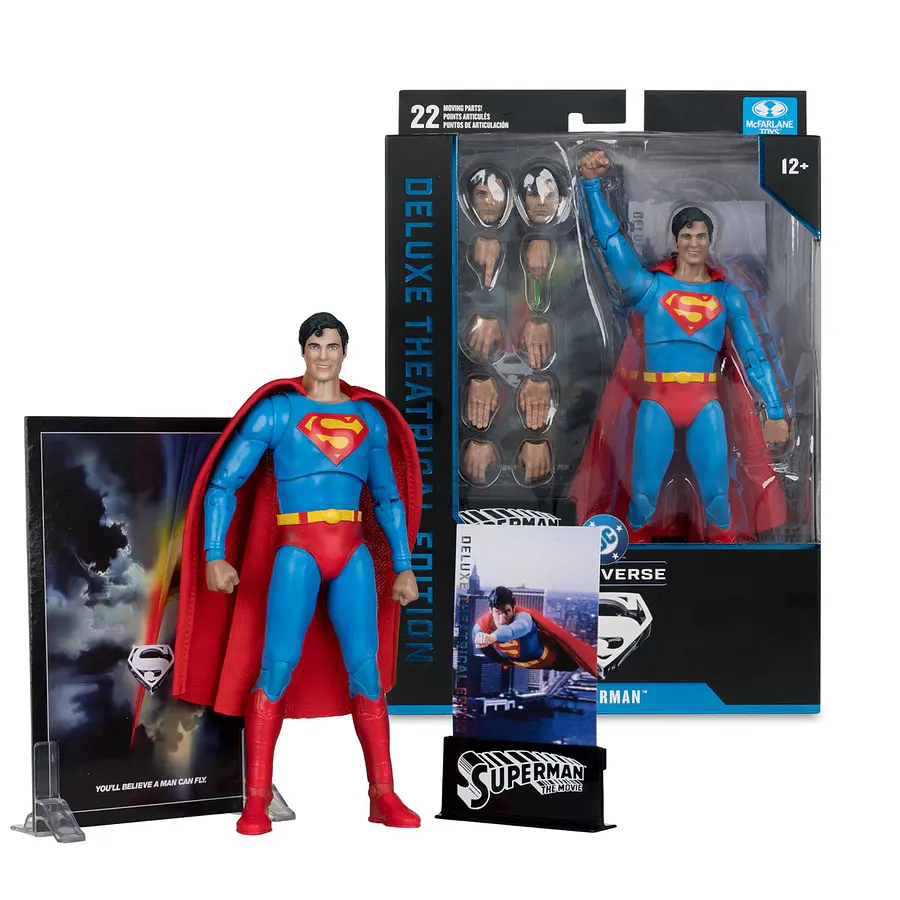 DC Multiverse Theatrical Deluxe Superman: The Movie (1978) Superman 7-Inch Scale Action Figure MF17839 1