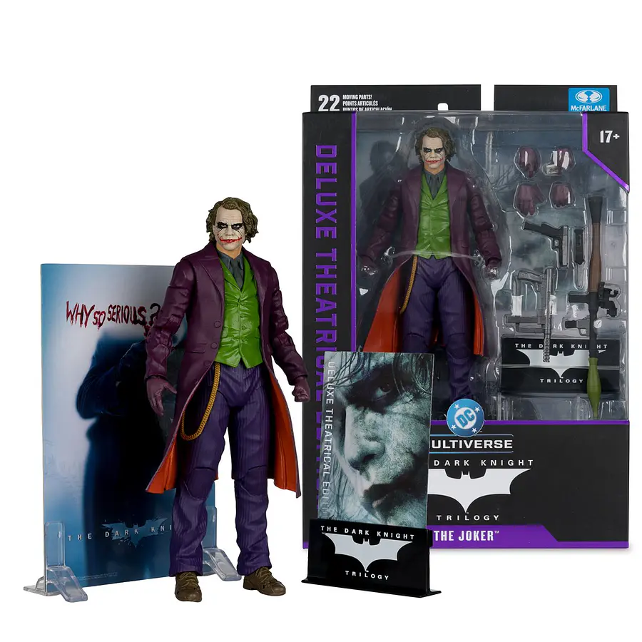 DC Multiverse Theatrical Deluxe Batman: The Dark Knight Movie The Joker 7-Inch Scale Action Figure MF17892 1