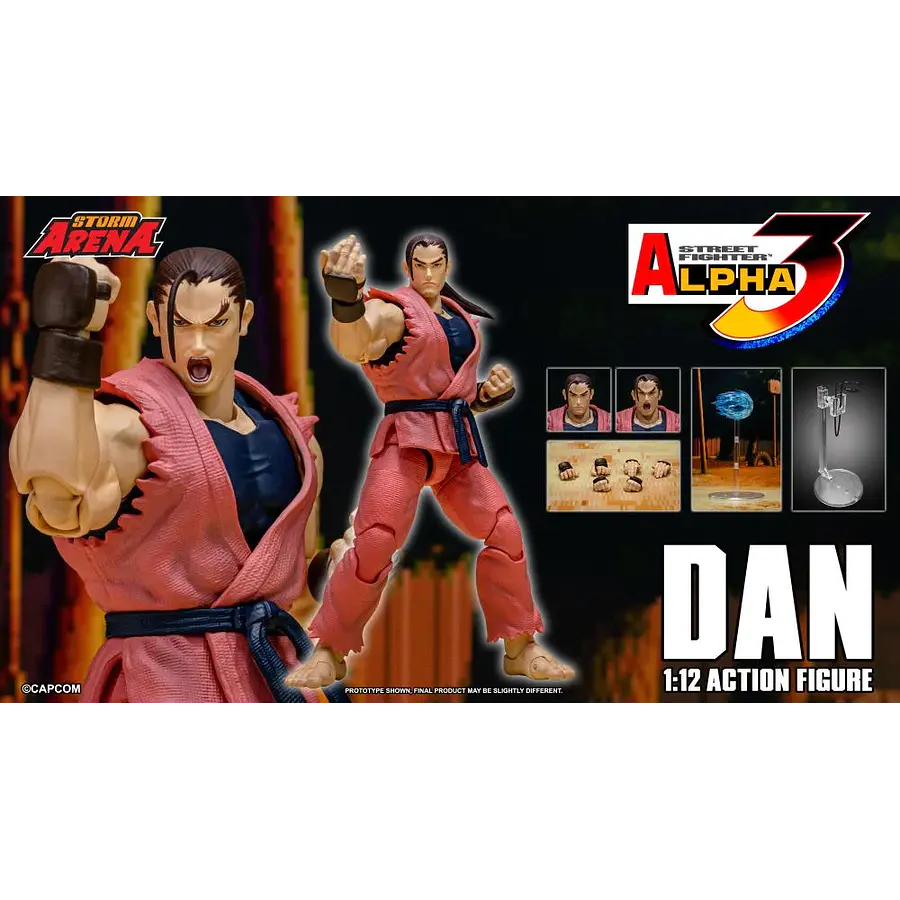 Street Fighter Alpha 3 Storm Arena Dan 1/12 Scale Action Figure 2
