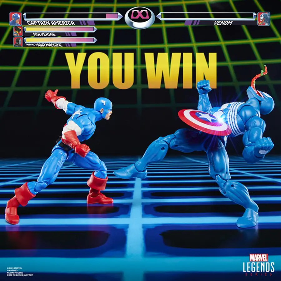 Marvel Legends Series Gamerverse Captain America vs Venom 2-Pack G0622 7