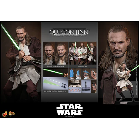 [Preventa Abierta] Star Wars: The Phantom Menace MMS880 Qui-Gon Jinn Hot Toys Collectibles