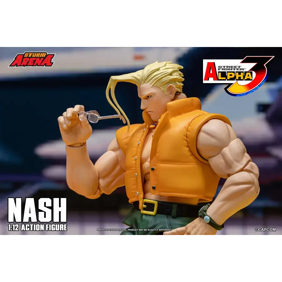 Street Fighter Alpha 3 Storm Arena Nash 1/12 Scale Action Figure 7