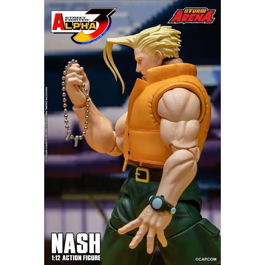 Street Fighter Alpha 3 Storm Arena Nash 1/12 Scale Action Figure 8
