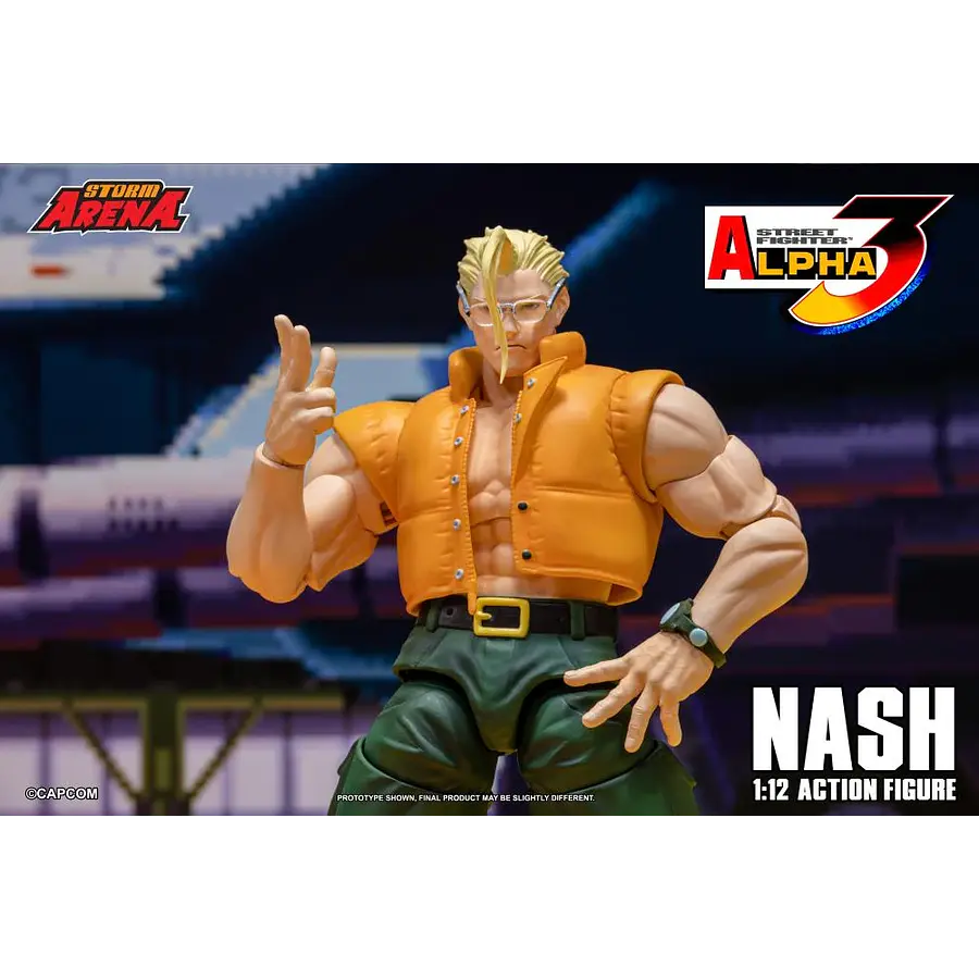 Street Fighter Alpha 3 Storm Arena Nash 1/12 Scale Action Figure 6