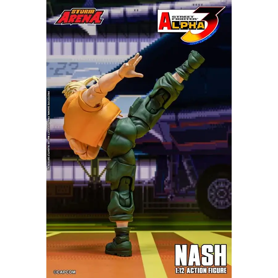 Street Fighter Alpha 3 Storm Arena Nash 1/12 Scale Action Figure 11