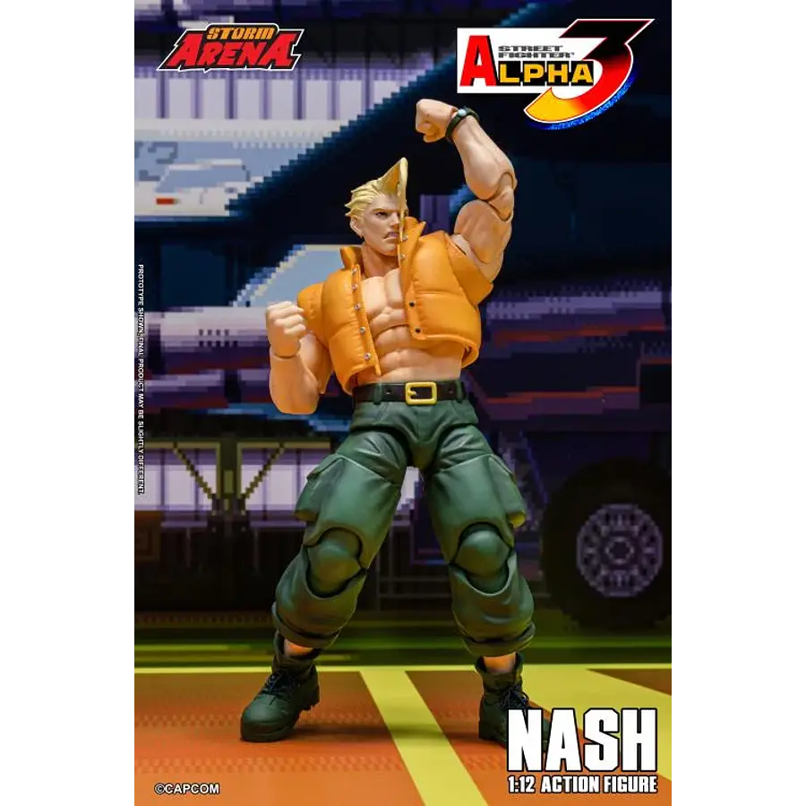 Street Fighter Alpha 3 Storm Arena Nash 1/12 Scale Action Figure 5