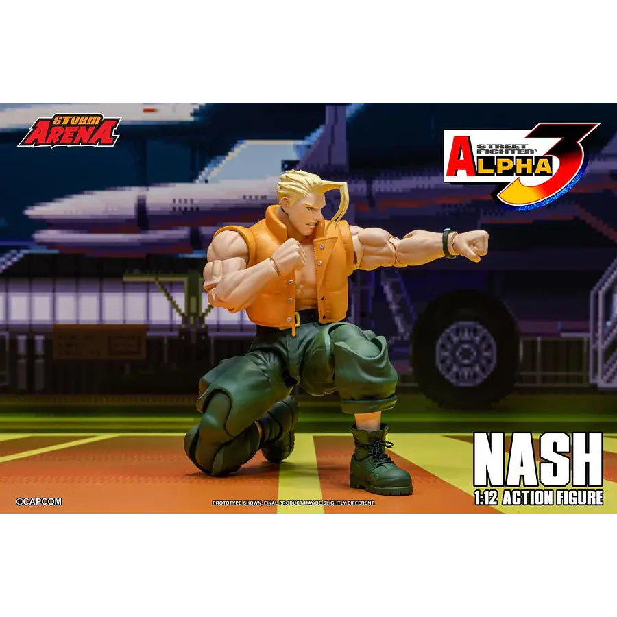 Street Fighter Alpha 3 Storm Arena Nash 1/12 Scale Action Figure 10