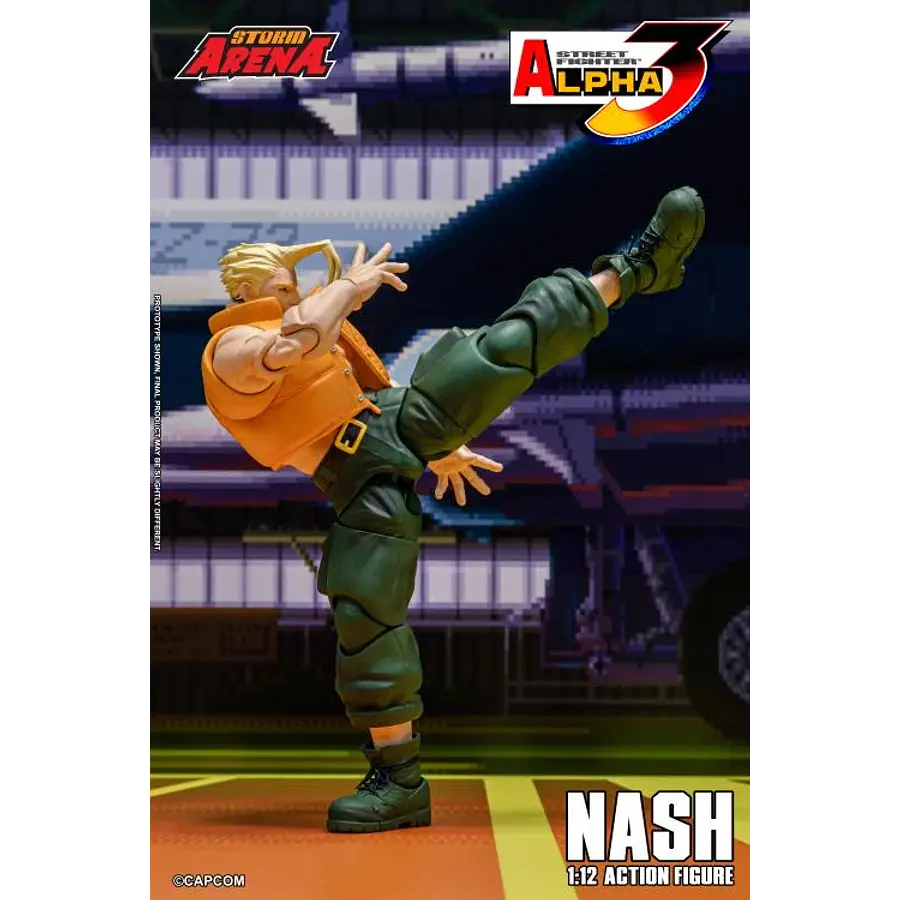 Street Fighter Alpha 3 Storm Arena Nash 1/12 Scale Action Figure 13