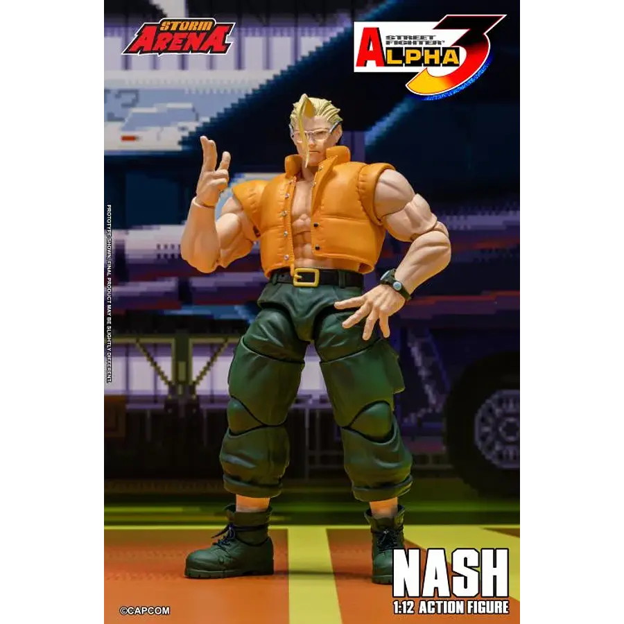 Street Fighter Alpha 3 Storm Arena Nash 1/12 Scale Action Figure 1