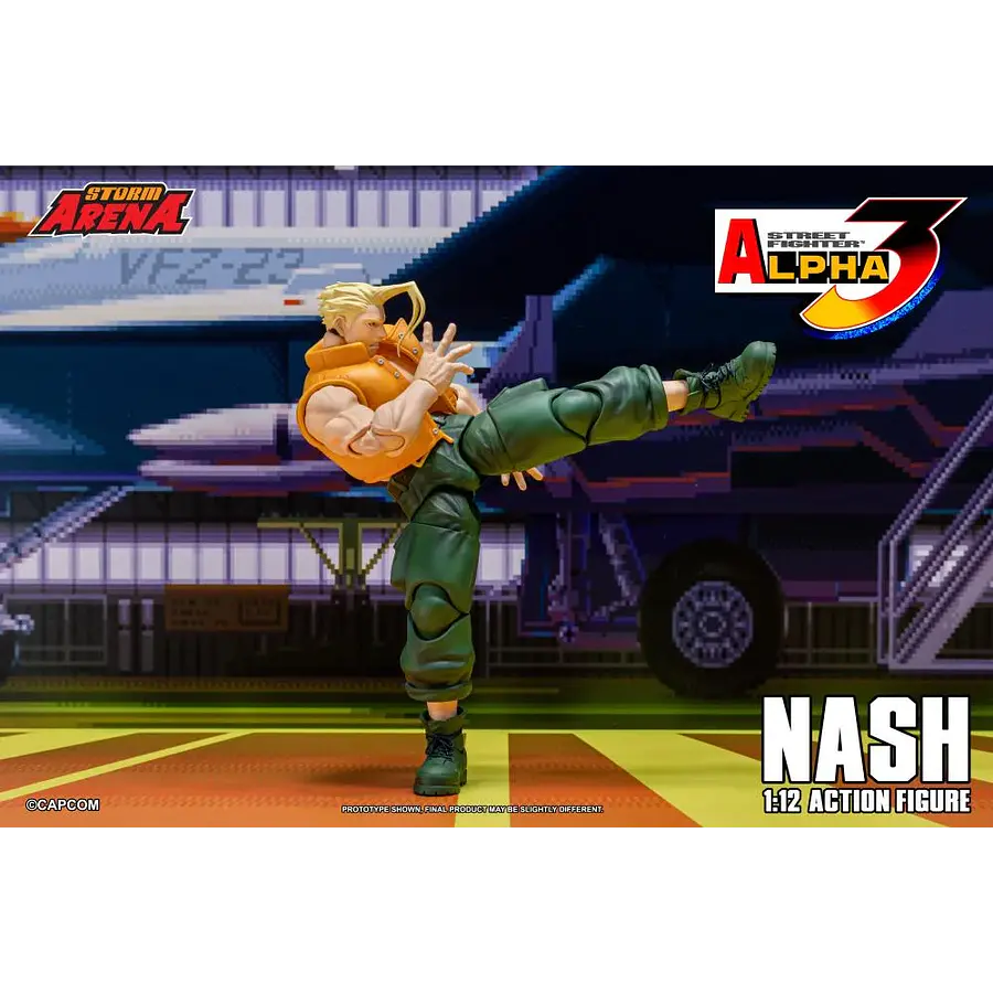 Street Fighter Alpha 3 Storm Arena Nash 1/12 Scale Action Figure 12