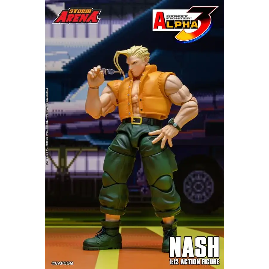Street Fighter Alpha 3 Storm Arena Nash 1/12 Scale Action Figure 3