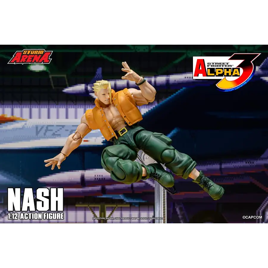 Street Fighter Alpha 3 Storm Arena Nash 1/12 Scale Action Figure 14