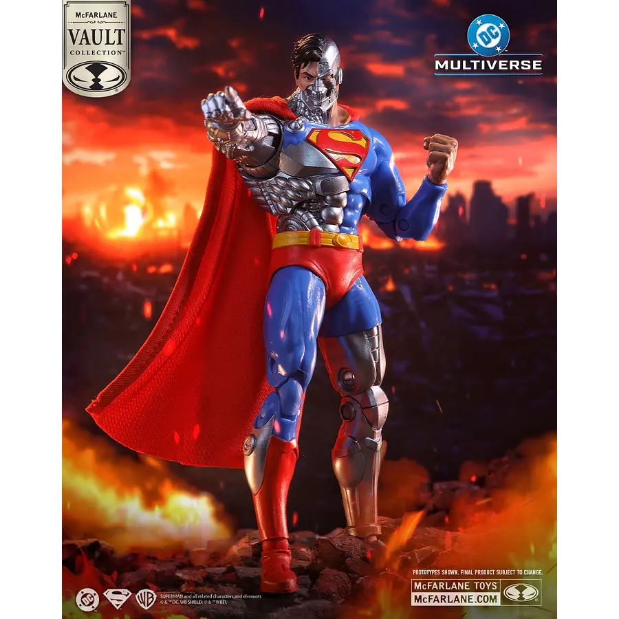 [Preventa Abierta] DC Multiverse McFarlane Vault Collection Wave 2 Cyborg Superman 7-Inch Scale Action Figure 
