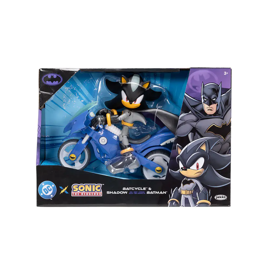 DC x Sonic the Hedgehog Set Batcycle & Shadow as Batman Exclusive 1
