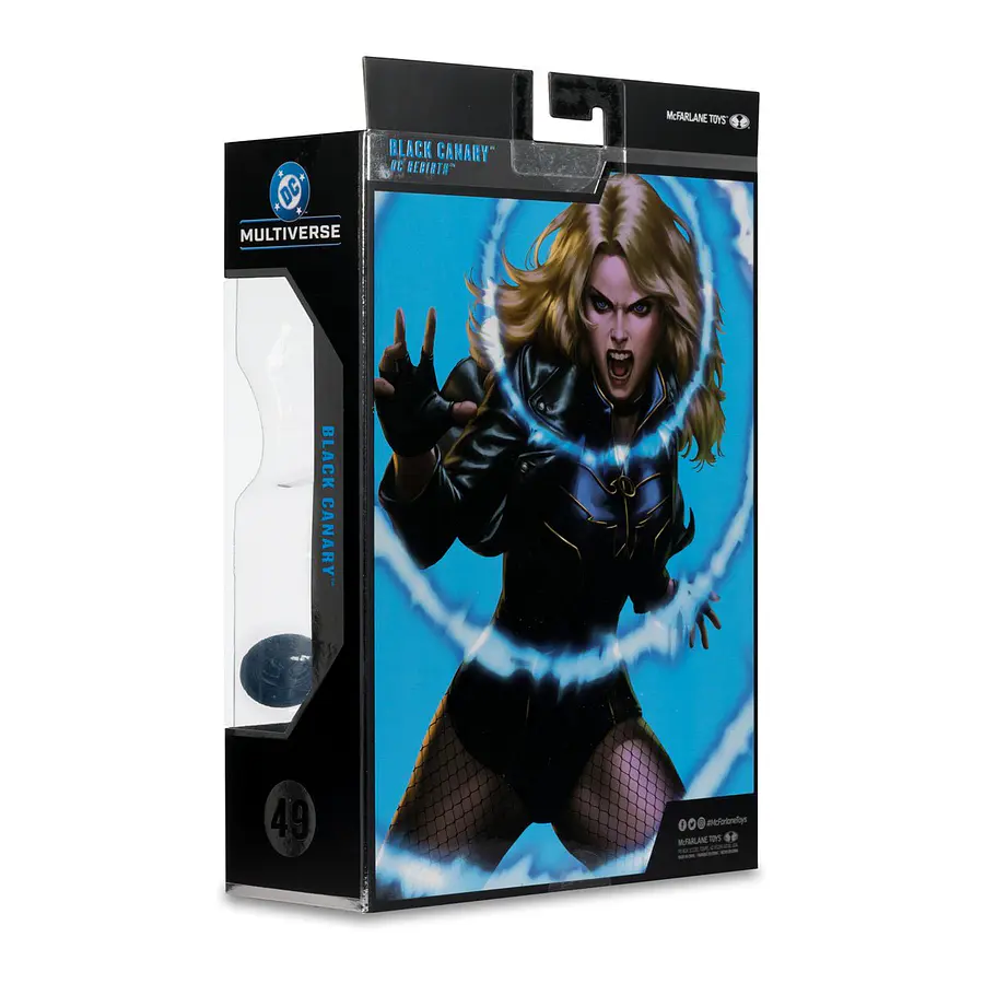 DC Multiverse McFarlane Collector Edition Wave 14 Black Canary DC Rebirth #54 7-Inch Scale Action Figure (Platinum) 6