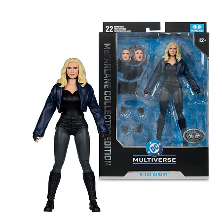 DC Multiverse McFarlane Collector Edition Wave 14 Black Canary DC Rebirth #54 7-Inch Scale Action Figure (Platinum)