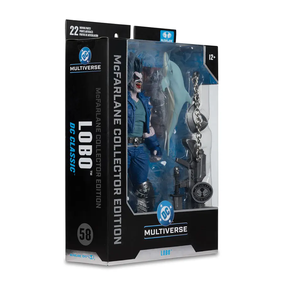 DC Multiverse McFarlane Collector Edition Wave 14 Lobo DC Classic #58 7-Inch Scale Action Figure (Platinum) 7