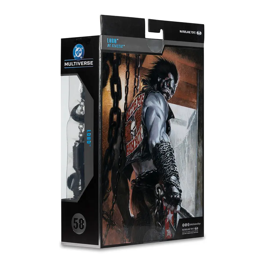 DC Multiverse McFarlane Collector Edition Wave 14 Lobo DC Classic #58 7-Inch Scale Action Figure (Platinum) 8
