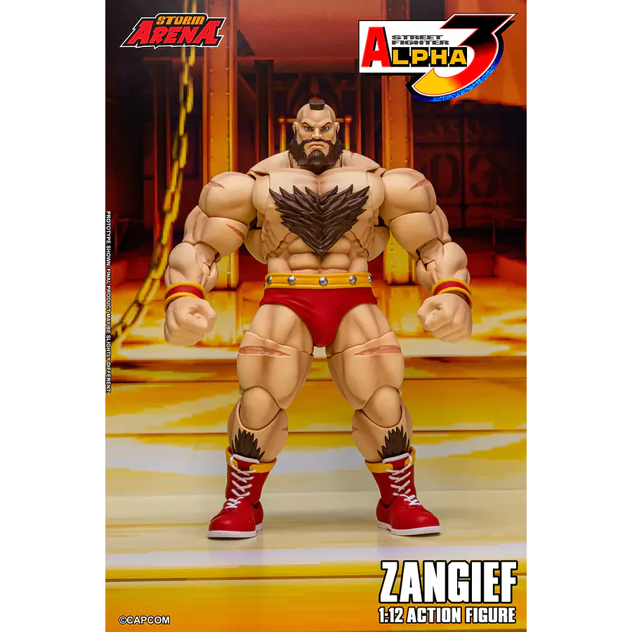 [Preventa Abierta] Street Fighter Alpha 3 Storm Arena Zangief 1/12 Scale Action Figure 1