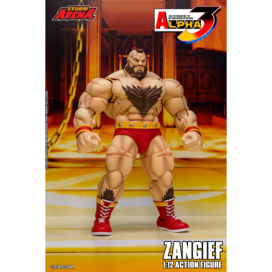 [Preventa Abierta] Street Fighter Alpha 3 Storm Arena Zangief 1/12 Scale Action Figure 3