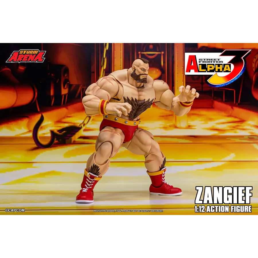 [Preventa Abierta] Street Fighter Alpha 3 Storm Arena Zangief 1/12 Scale Action Figure 5