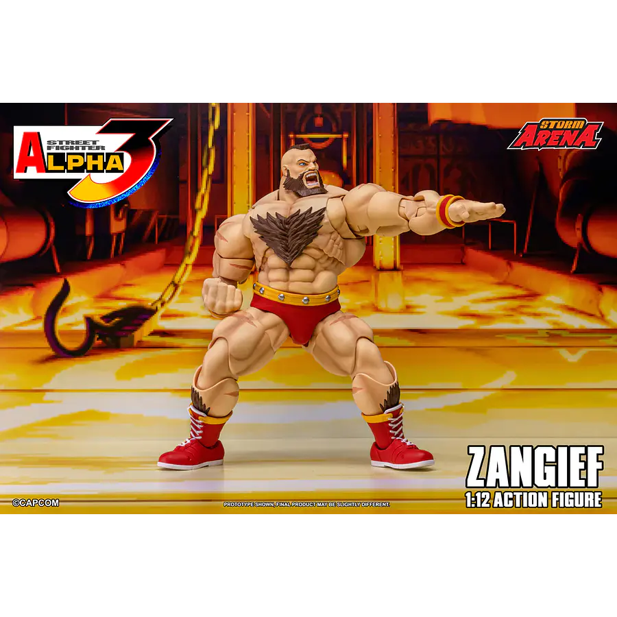 [Preventa Abierta] Street Fighter Alpha 3 Storm Arena Zangief 1/12 Scale Action Figure 6