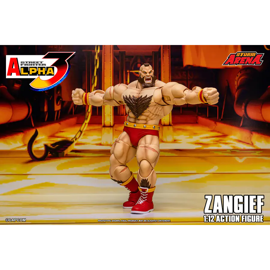 [Preventa Abierta] Street Fighter Alpha 3 Storm Arena Zangief 1/12 Scale Action Figure 11