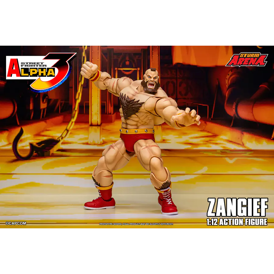 [Preventa Abierta] Street Fighter Alpha 3 Storm Arena Zangief 1/12 Scale Action Figure 12